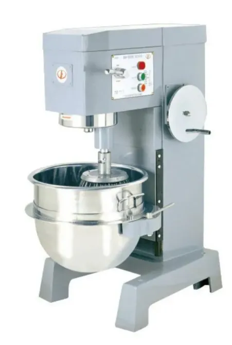 Сұр түсті ас үй миксері металл қазандығы бар