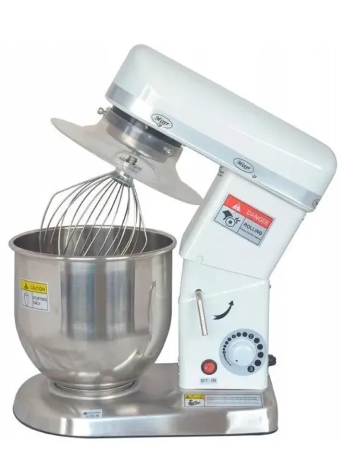 Взбивание үшін қазандығы мен венчигі бар стационарлы миксер