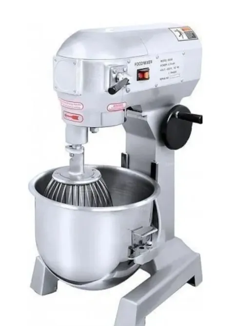 Металл қазанды және венчикпен миксер