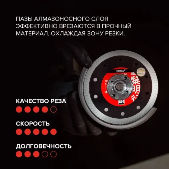 Катана Цунами Лайт Ø125 - диск для нарезки твердых материалов