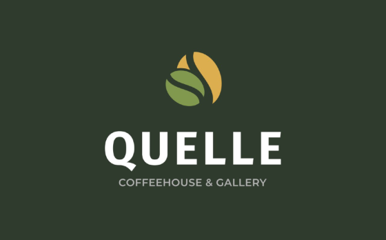 Кітапхана және қабырғаларында өнер туындылары бар кафе интерьері