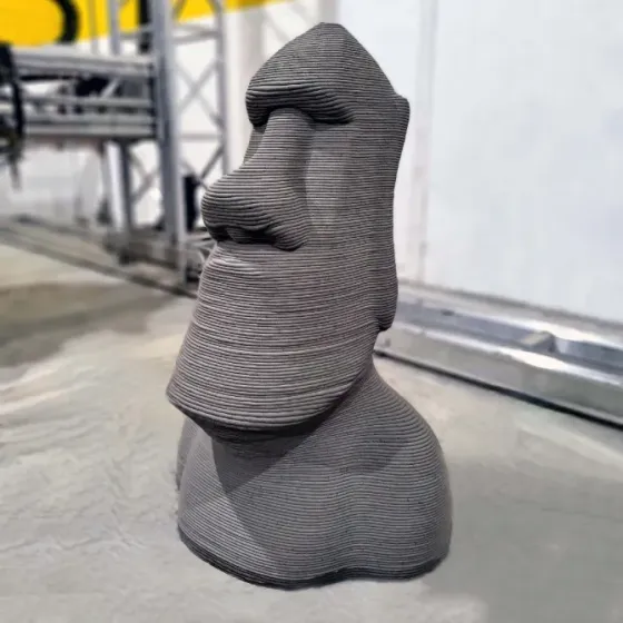 Штучная структура Моаи из 3D-печати