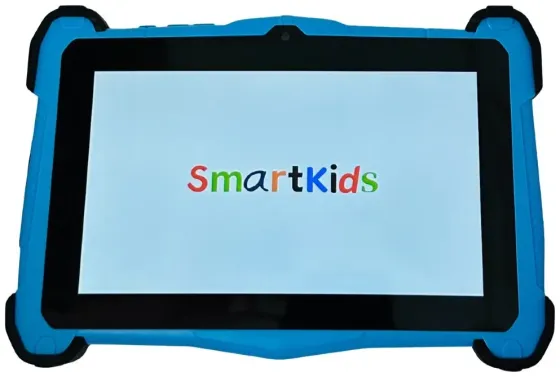Балаларға арналған SmartKids құрылғысы экрандағы логотиппен