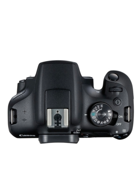 Canon EOS 2000D фотоаппаратының үстінен көру