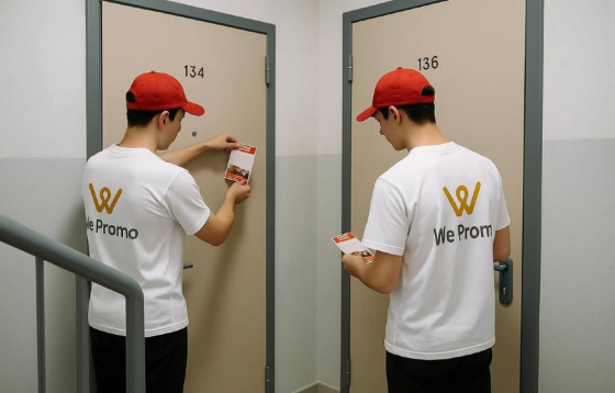 Промоутеры на мероприятии WE PROMO, раздача листовок и другие услуги