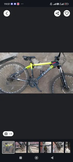 Вид на весь велосипед с диагонали