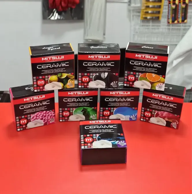 Упаковки керамических ароматизаторов с разнообразными запахами