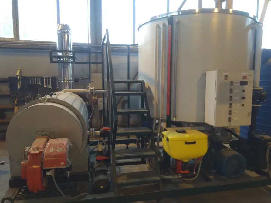 Паровая установка с современным оборудованием и контроллерами