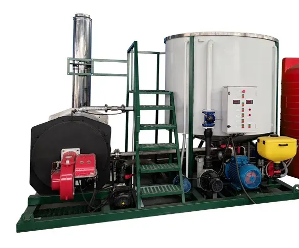 Комин мен басқару жүйесі бар жылыту қондырғысы