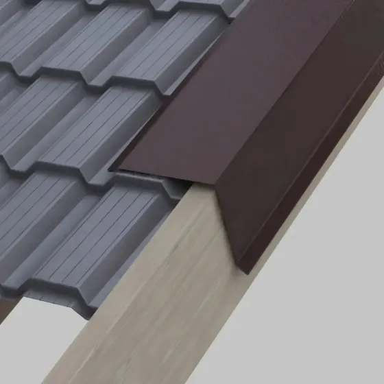 Профиль кровли с водосточной системой