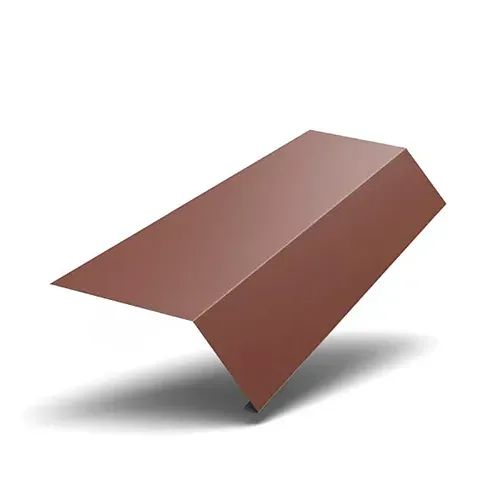 Плоский металлический профиль красного цвета