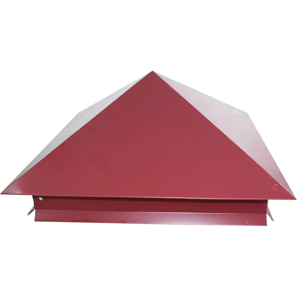 Қызыл шатыр ұшы тегіс жоғарғы бөлігі мен бұрыштық еңістермен