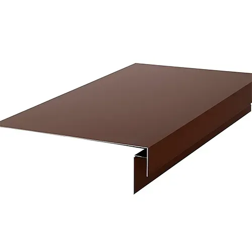 Уголок оконного профиля на фоне стены из камня