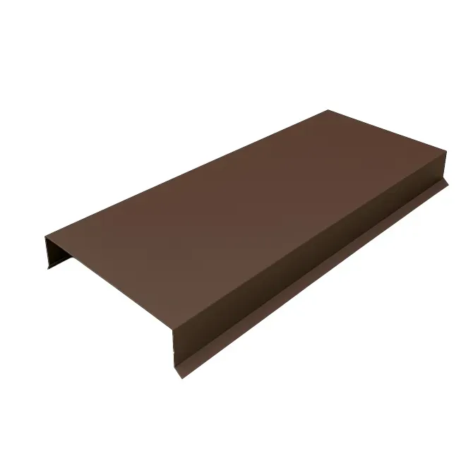 Коричневый кровельный элемент, детальный вид