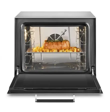 Шыны есігі бар пеш және басқару түймелері