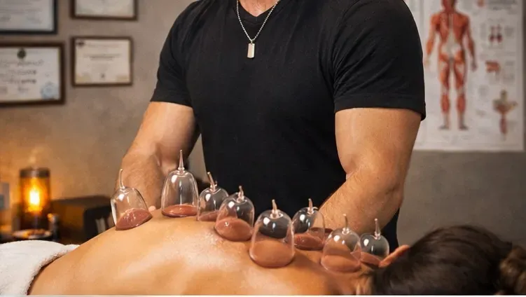 Классический баночный массаж с использованием чаш