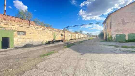 Өнеркәсіптік аймақ, тасталған ғимараттар және өсімдіктер