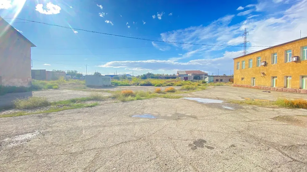 Пустое пространство с растительностью и небом