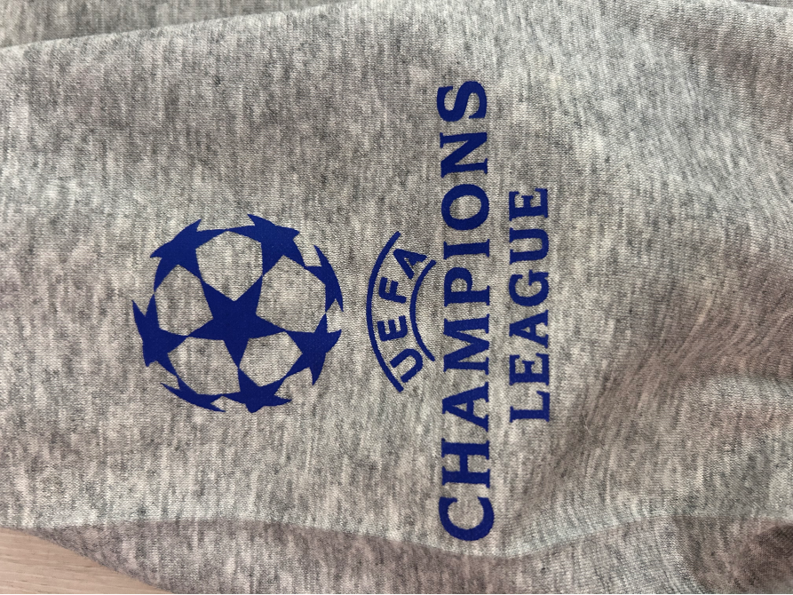 Серая толстовка с логотипом UEFA Champions League