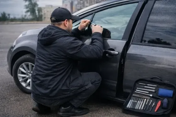 Автомобиль с надписью 