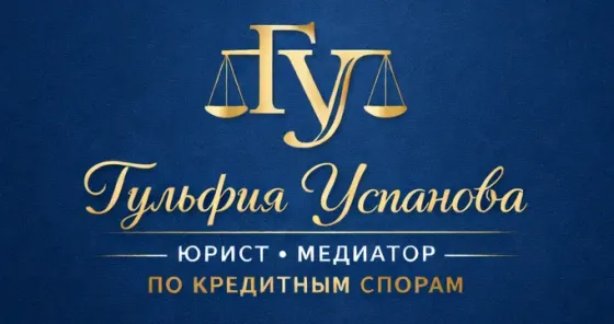 Логотип юридической фирмы Тульфирии Успановой, юрист и медиатор по кредитным спорам