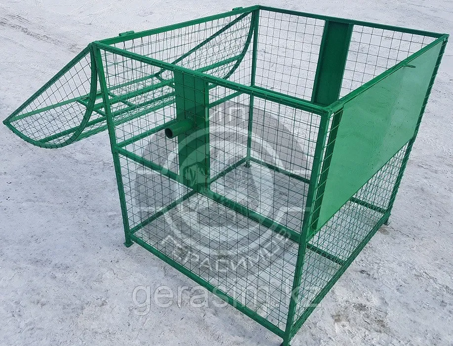 Открытая клетка для животных, металлическая сетка, зеленый цвет, конструкция с дверцей