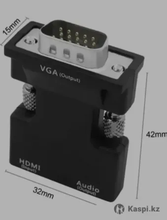 HDMI-VGA адаптері дыбыстық шығумен