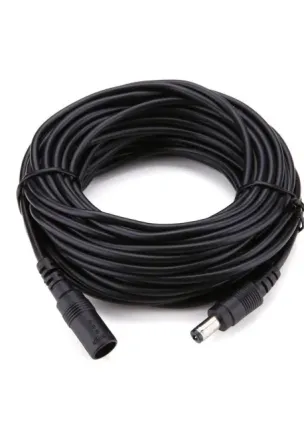 Кабель питания с разъемом DC 5.5*2.1 мм, чёрный, длина 10 метров