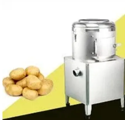 Машина для очистки картофеля и корзина с картофелем