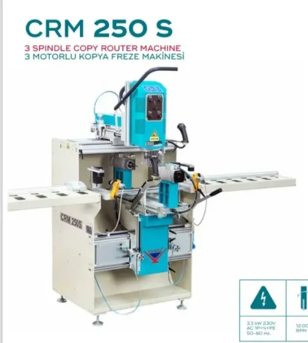 Копировальная фреза CRM 250 S с 3 шпинделями