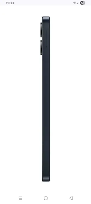 Боковой вид смартфона Samsung, демонстрирующий тонкий профиль устройства