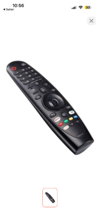 Телевизор LG UHD с яркими красными и синими деревьями | Пульт дистанционного управления телевизора с кнопками и навигацией