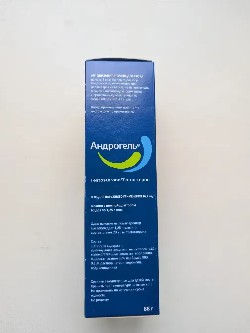 Упаковка геля 