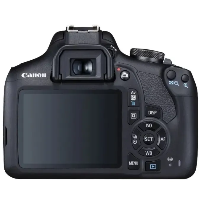 Canon EOS 2000D камерасының артқы панелі
