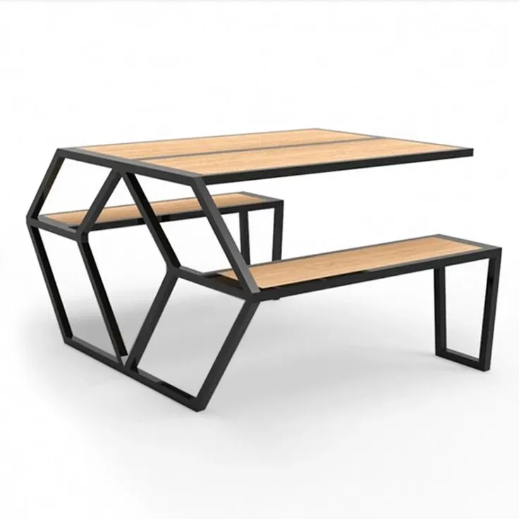 Современный металлический стол