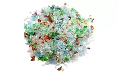 Многоцветные кристаллы соли с зеленым, голубым и коричневым оттенками