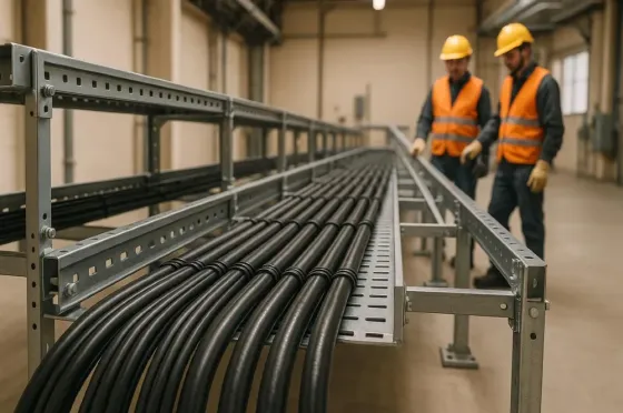 Құрылыс шатырларында құрылымдарды орнататын жұмысшы