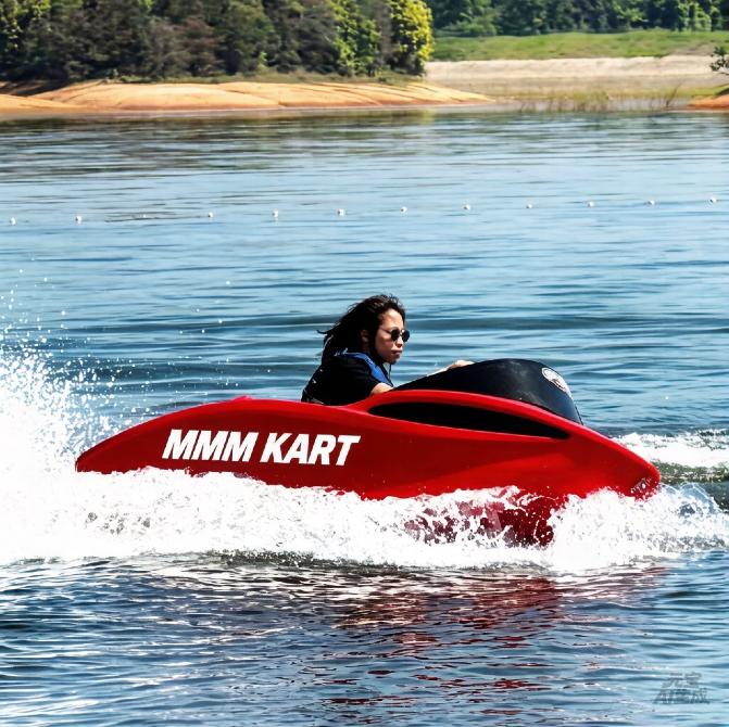 Гонки на красной лодке 