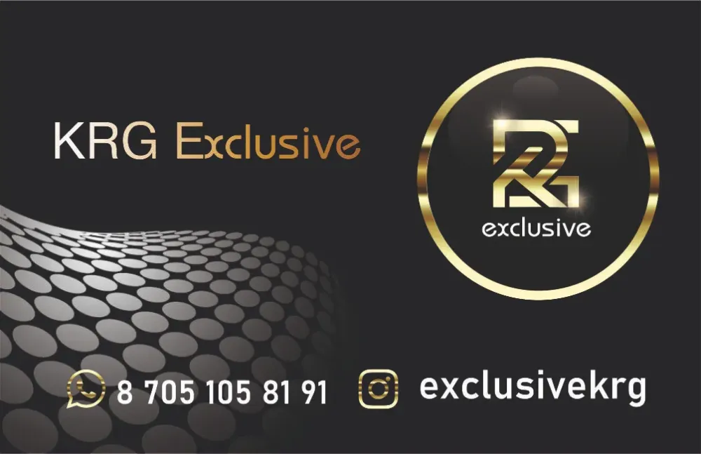 KRG Exclusive визитка с контактной информацией