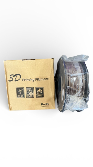 3D печатный филамент в упаковке коричневого цвета