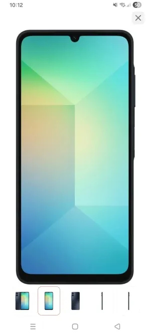 Samsung Galaxy A06 телефонының алдыңғы панелі