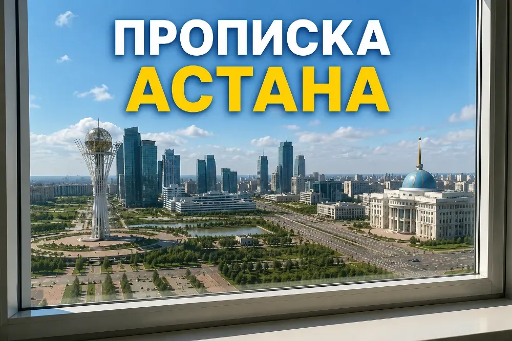 Астанадағы прописка, қаланың биіктен көрінісі, заманауи ғимараттар мен ескерткіштер
