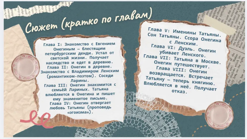 Сюжет (кратко по главам) о сюжете книги с перечислением глав