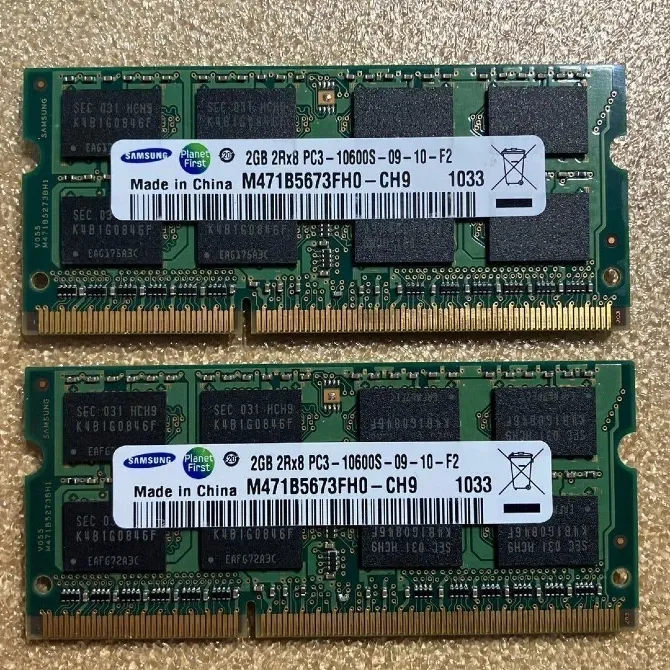 Оперативная память Samsung, DDR3, 2GB, PC3-10600S