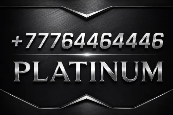 Платина картасы телефон нөмірімен +77764464446 қара фонда
