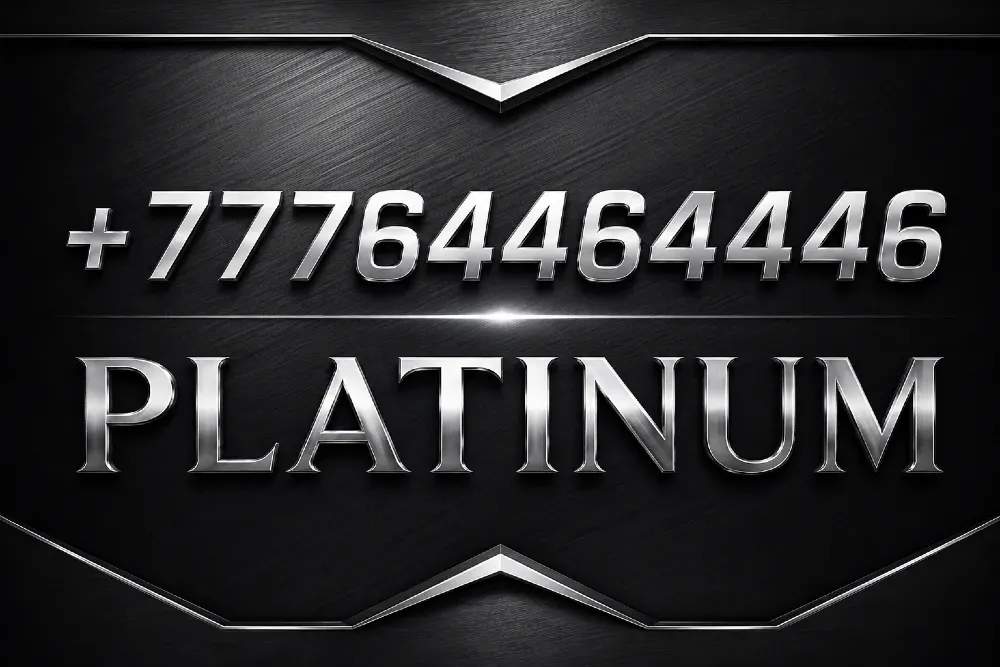 Платина картасы телефон нөмірімен +77764464446 қара фонда