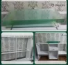 Ашық әйнектен жасалған жиһаз полкалары