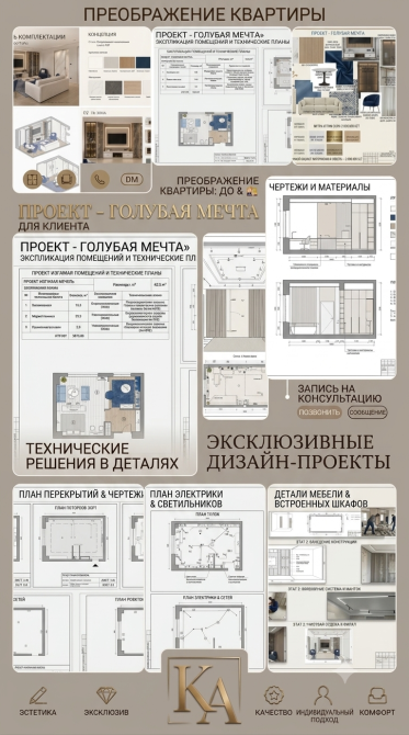 Проект домашней мечты с детализацией и чертежами