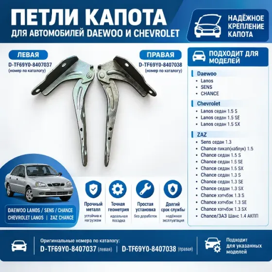 Металлические детали для крепления