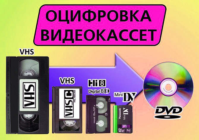 Оцифровка видеокассет в Уральске Орал - сурет 1